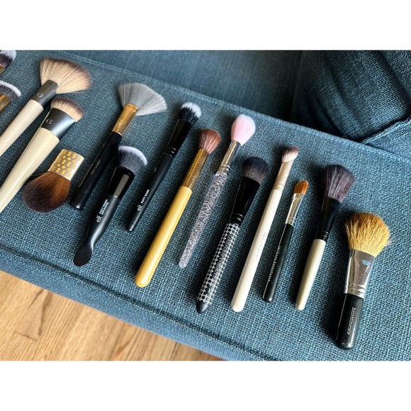 Luxie Eco Tools MOTD Face Makeup Brushes Contour Highlight Concealer 15 pc Set - Picture 8 of 12